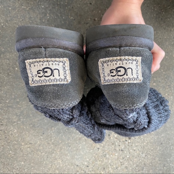 UGG classic argyle sweater knit boot gray 6 - Picture 5 of 6